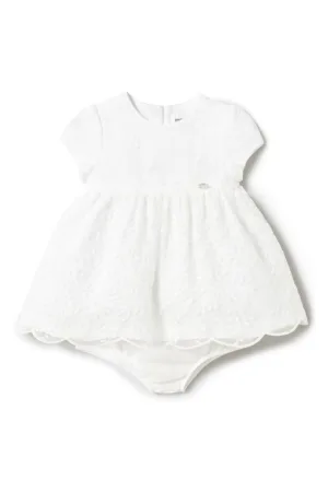 Rochie fete  1862 - Poliester/Bumbac - 0-3 luni - Alb