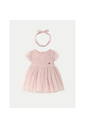 Rochie fete  1902 - Poliester - Roz