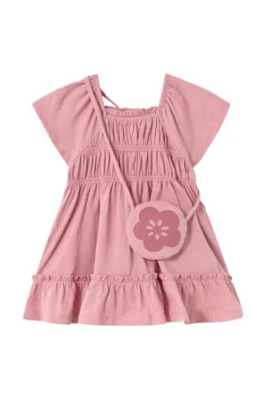 Rochie fete  1920 - Bumbac - 4 ani - Roz