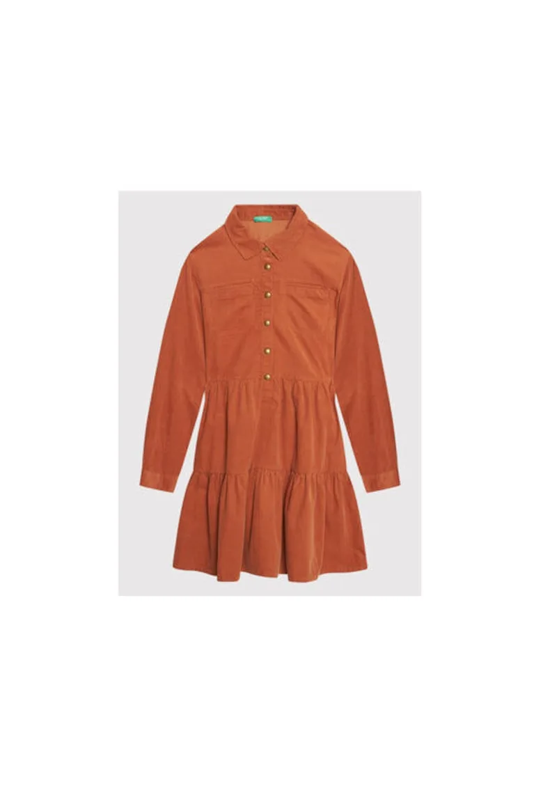 Rochie fete - 209310016 - Bumbac - Maro