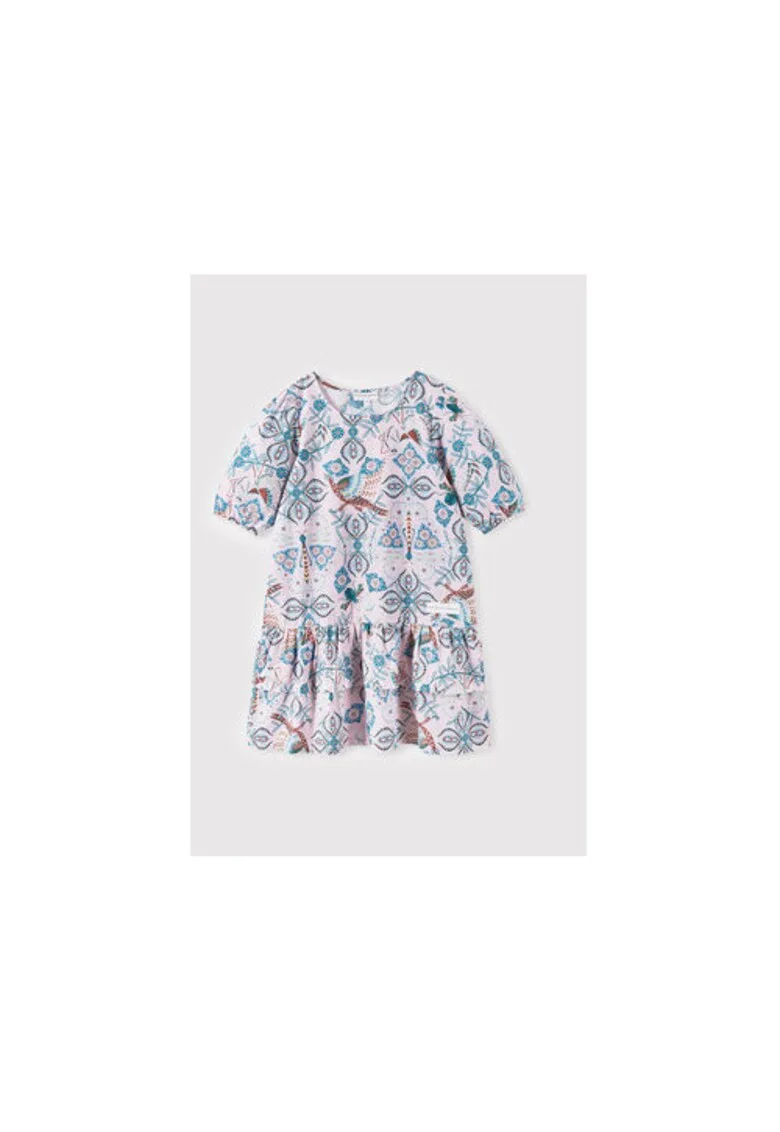 Rochie fete - 209901870 - Bumbac - 122 CM - Roz