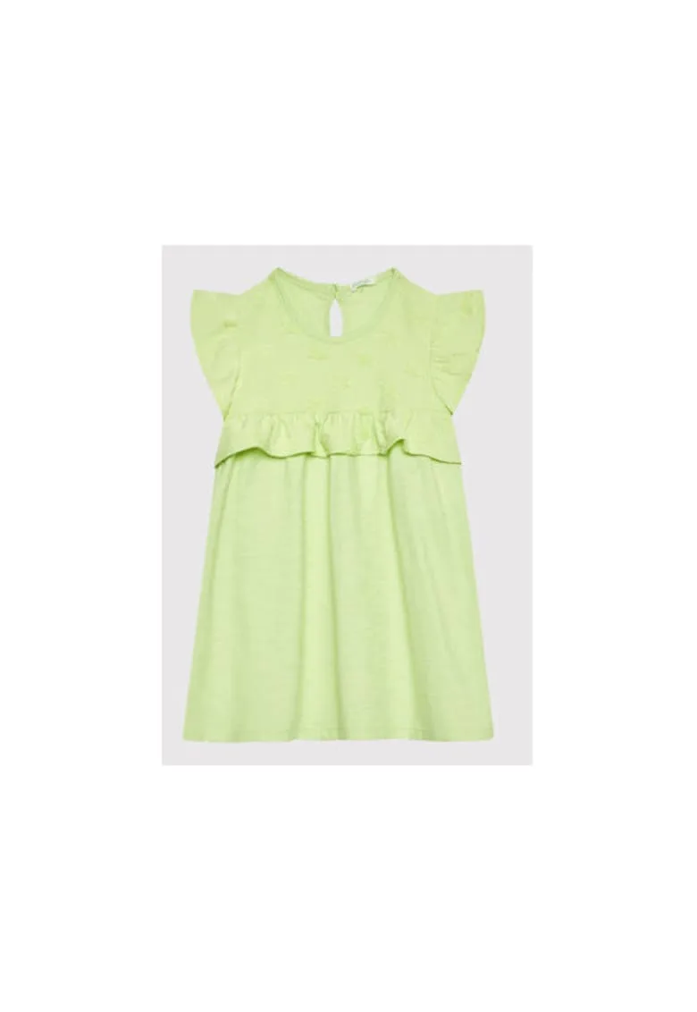 Rochie fete - 300127339 - Bumbac - Verde