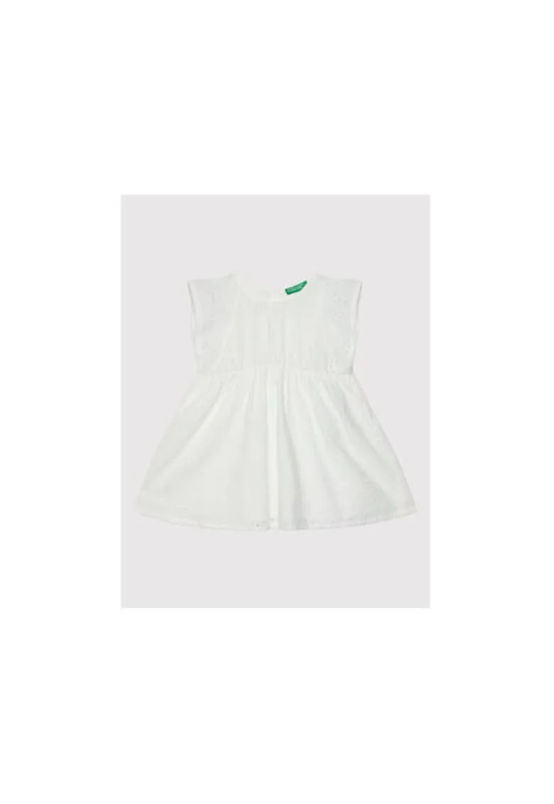 Rochie fete - 300132937 - Bumbac - Alb