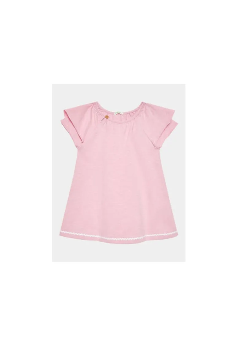 Rochie fete - 302102198 - Bumbac - Roz