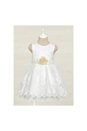 Rochie fete -  302199532 - Poliester - Alb