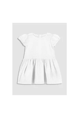 Rochie fete - 302633067 - Bumbac - Alb
