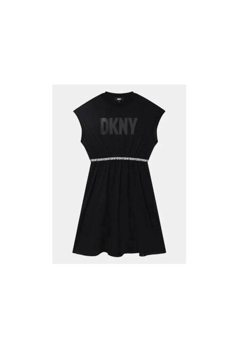 Rochie fete - 303049973 - Viscoza/Poliamida - Negru