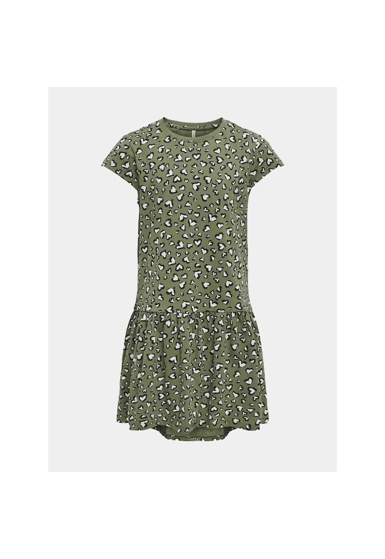 Rochie fete - 303522452 - Verde - Bumbac