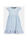 Rochie fete -  303576417 - Albastru - Bumbac