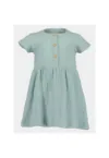 Rochie fete -  303576462 - Verde - Bumbac