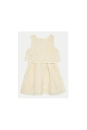 Rochie fete -  303817909 - Bumbac/Nylon - Bej