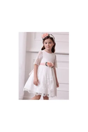 Rochie fete -  304034756 - Poliester - Alb