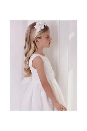 Rochie fete -  304034794 - Bumbac/Poliester - 152 CM - Alb