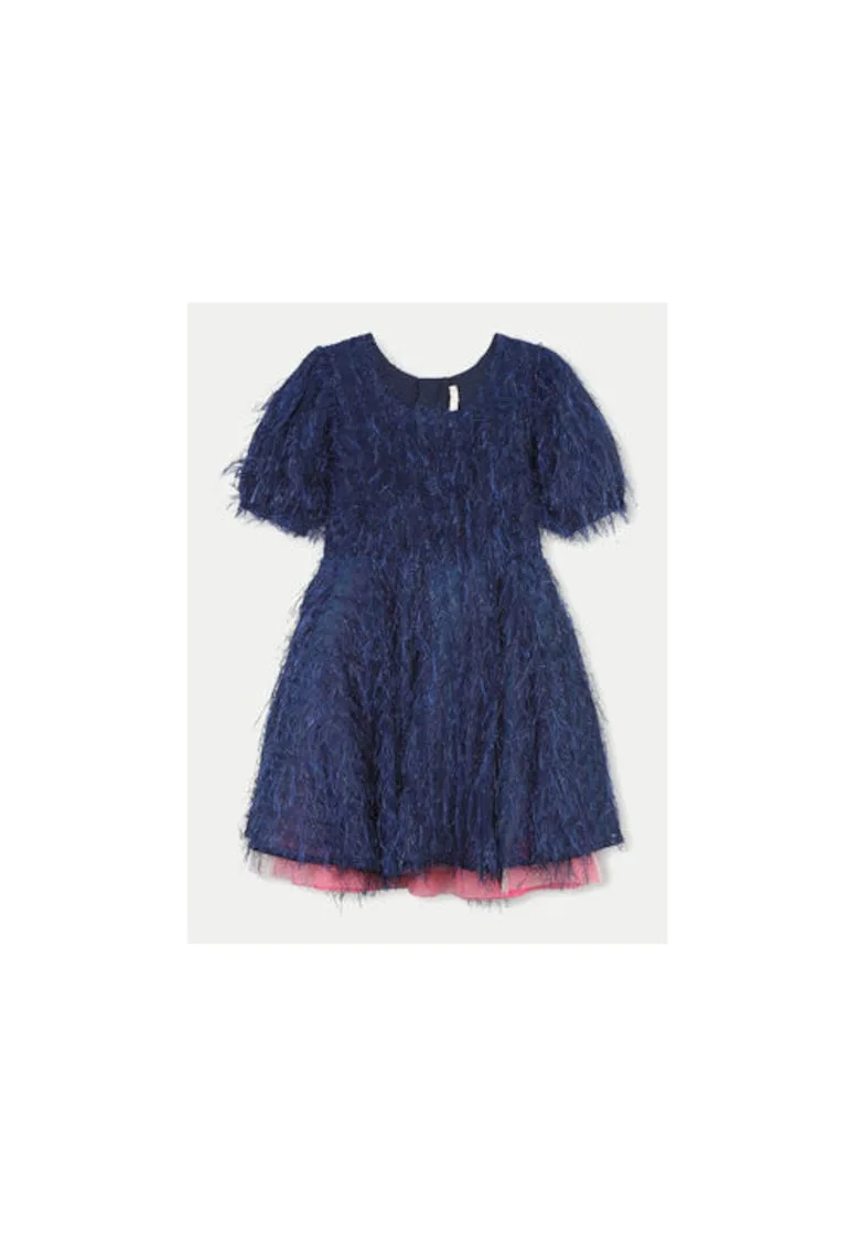 Rochie fete - 304182709 - Poliester - Albastru
