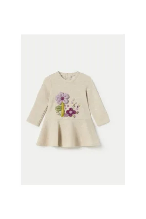 Rochie fete -  304324437 - Poliester/Bumbac - Bej