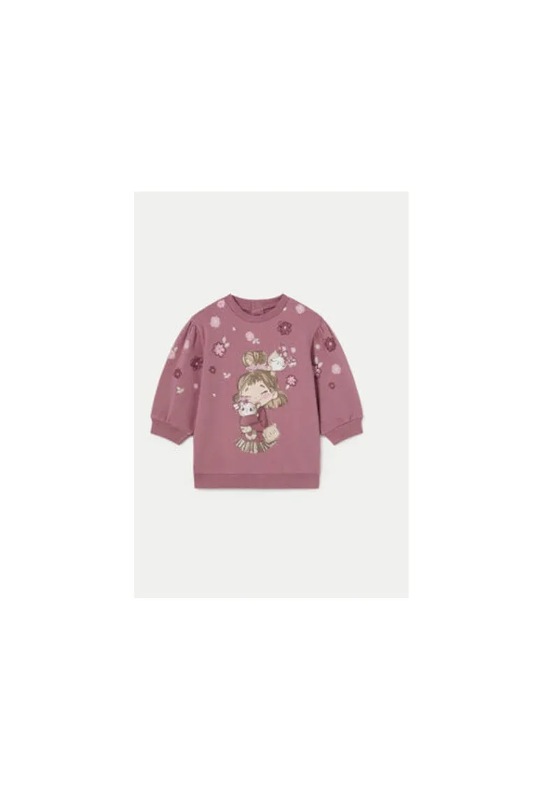 Rochie fete - 304324499 - Bumbac - Roz