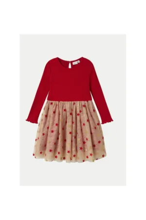 Rochie fete -  304648922 - Bumbac organic/Poliester reciclat - Negru