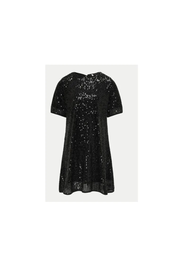 Rochie fete - 304692444 - Poliester - Negru