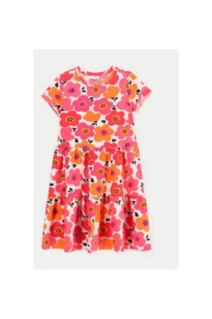 Rochie fete - 305276148 - Bumbac - Portocaliu
