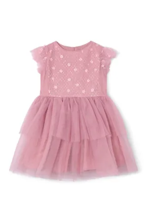 Rochie fete  3914 - Poliester - Roz