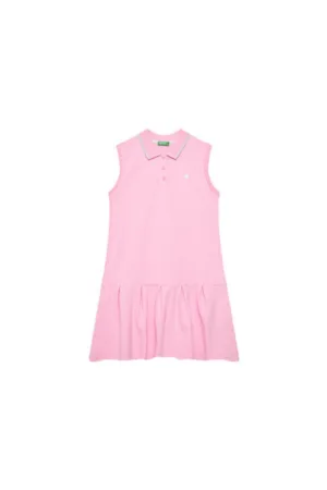 Rochie fete  3F9HCV012 - Bumbac - Roz