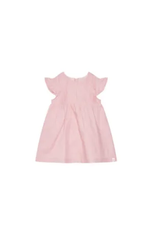 Rochie fete  43WBAV00N - In/Bumbac - Roz