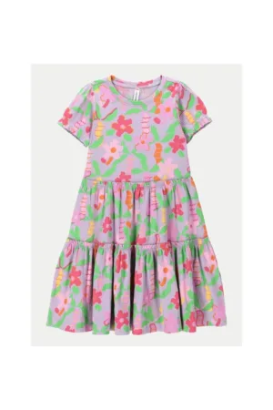 Rochie fete - 50022 - Roz - Bumbac