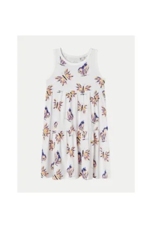 Rochie fete - 523695 - Alb - Bumbac