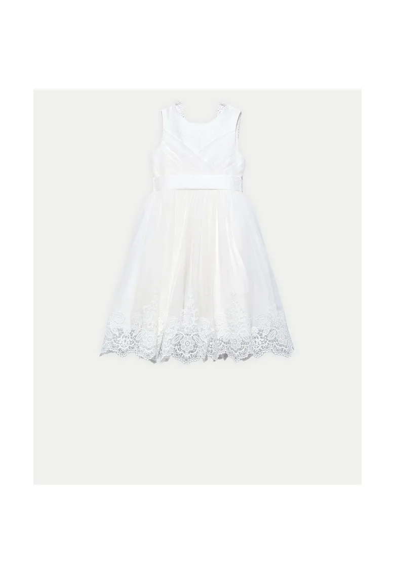 Rochie fete Abel Lula - 5033 - Poliamida/Poliester - Alb