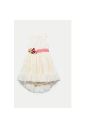 Rochie fete Abel Lula - 5047 - Poliester/Bumbac - 14 - Ecru