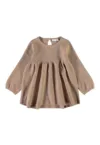 Rochie fete -  Selia - bej - nylon/poliester -