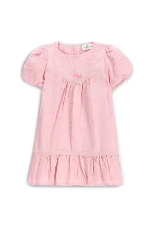 Rochie fete  WC5128201HGN - Bumbac - Roz