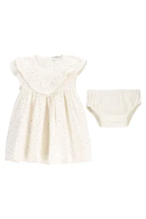 Rochie fete  WC5128202EBG - Bumbac - Bej