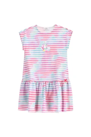 Rochie fete  WC5129201IGK - Bumbac/Elastan - Multicolor