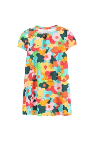 Rochie fete  WC5129201MGK - Bumbac - Multicolor