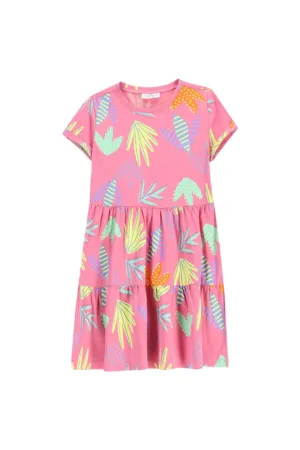 Rochie fete  WC5129202VGC - Bumbac/Elastan - Roz