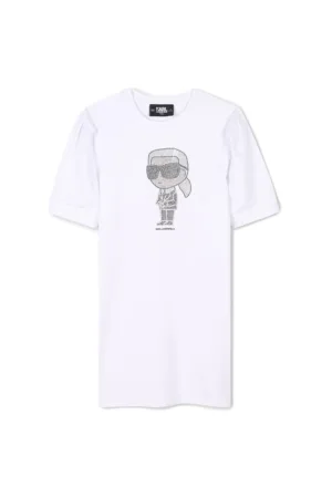 Rochie fete  Z30458 10 - Bumbac organic/Modal - Alb