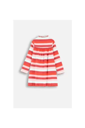 Rochie fete -  lunga - evazata - multicolor - bumbac