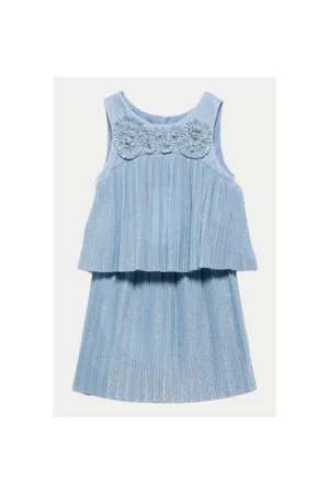 Rochie fete -  model 5071 - albastru