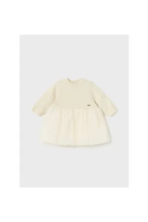 Rochie fetite - Bumbac/Poliester - Ecru