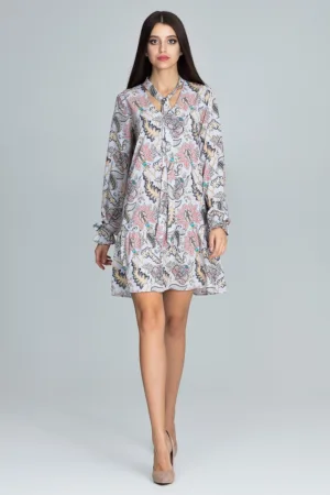 Rochie - florala - multicolor - poliester