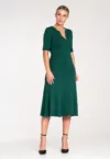 Rochie formala -  verde - viscoza