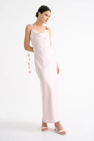 Rochie furou cu aplicatii florale 3D