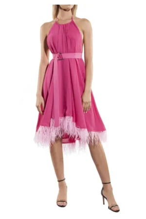 Rochie halter asimetrica -