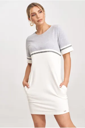 Rochie hanorac - bumbac - gri