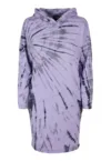 Rochie-hanorac cu model tie-dye