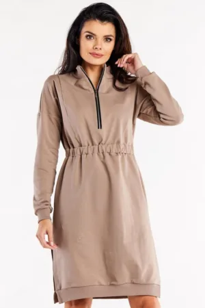 Rochie-hanorac din bumbac cu design modern