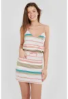 Rochie in dungi cu buzunare Anabel