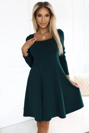 Rochie in forma de A cu maneca lunga -