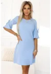 Rochie in forma de A cu maneci evazate -